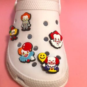 Horror Clown Croc Charms! There is 5 pieces!